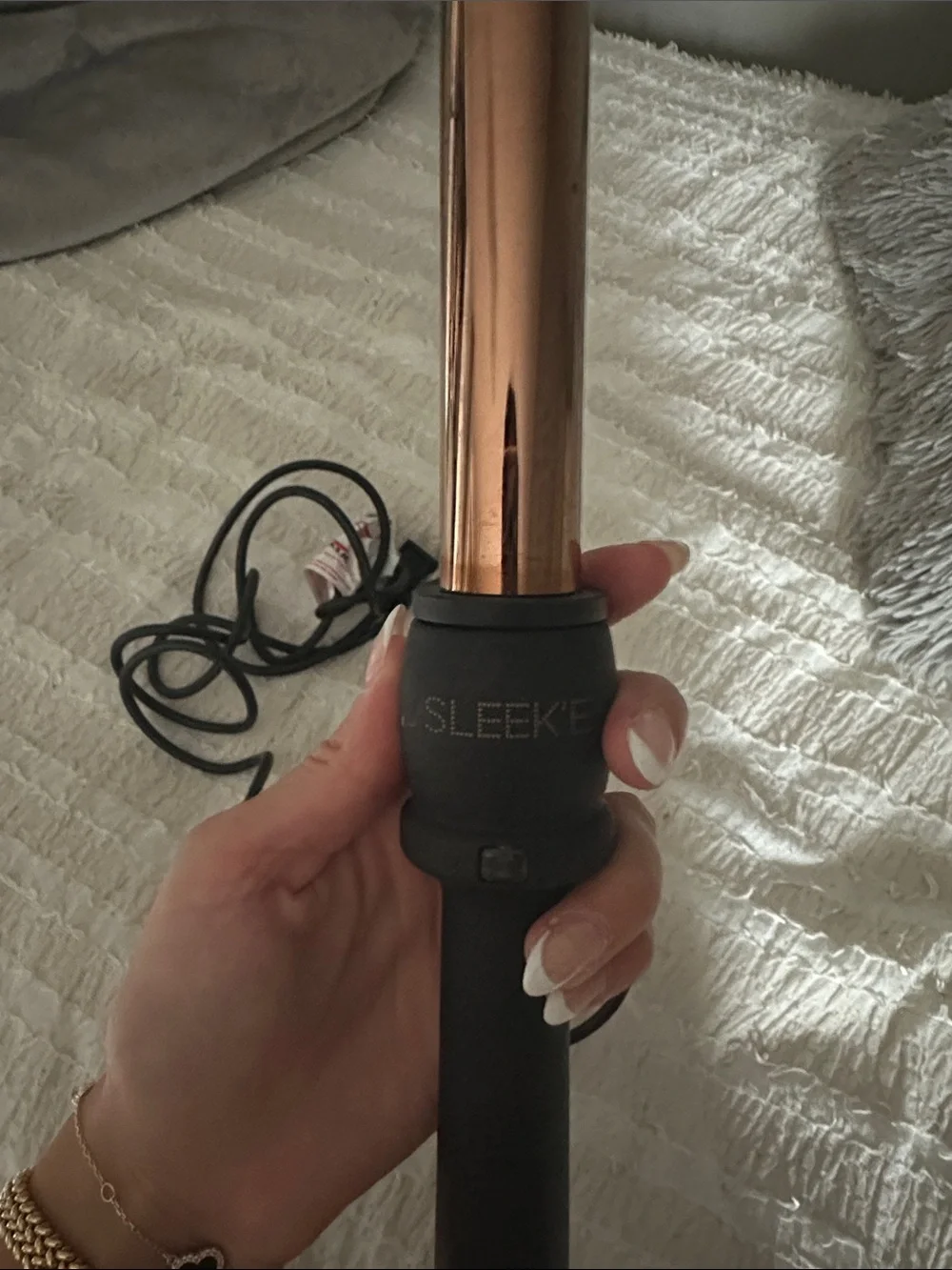 Black and Rose Gold Curling Wand - Women Accessories